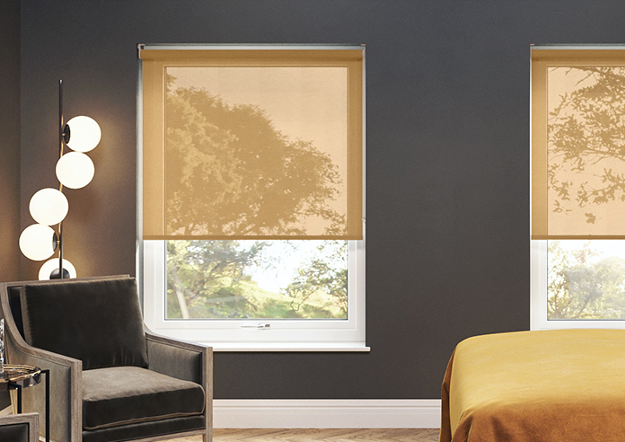 Pompeii Voile, Chestnut - Twist&Fit Roller Blind - Image 3